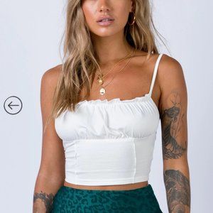 Princess Polly white tank top (New with tags)
